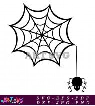 Halloween Spider Web SVG Design File 2