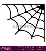 Black And White Spider Web Clipart Illustration SVG