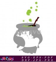 Witch Potion Cauldron Clipart For Halloween SVG