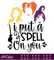 Hocus Pocus Spell On You Halloween Design SVG 1