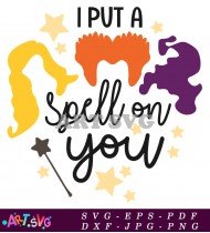 Spell On You Halloween Witch Design Funny SVG 1