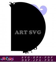 Black Halloween Silhouette Vector Illustration SVG 1