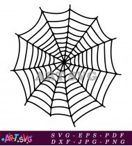 Spiderweb Center Halloween SVG Design Download