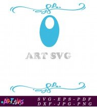 Baby Bib Outline Clip Art Vector Design SVG