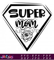 Super Mom Christmas Ornament Design Vector SVG