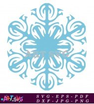 Snowflake Design For Winter Holiday SVG