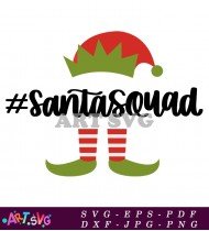 Santa Squad Christmas Ornament Design SVG Cut File 1