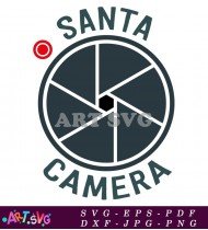 Santa Camera Christmas Cut File Design SVG