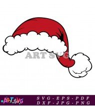 Santa Hat Clip Art Design For Holiday SVG