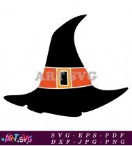 Black Witch Hat Cut File Halloween Decor SVG 2