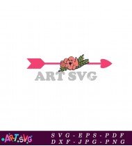 Arrow Floral Love Cute Pink SVG 1