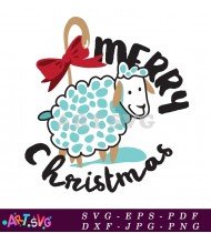 Merry Christmas Sheep SVG Design File