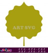 Simple Silhouette of a Green Tree for Christmas SVG