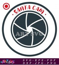 Santa Camera Vector Illustration for Holiday Season SVG