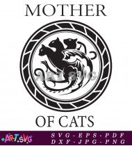 Mom Of Cats Design SVG