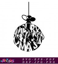 Christmas Ornament Clipart Design SVG