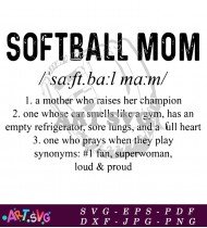 Softball Mom Who Prays When SVG 1