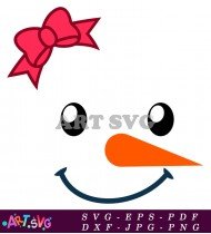 Snowman Cartoon Illustration Christmas SVG 1