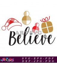 Believe Christmas Design Graphic Design SVG 1