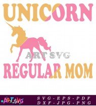 Softball Mom Unicorn Graphic Tee Design SVG