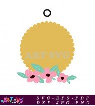 Autumn Wreath With Leaves Floral SVG File 1