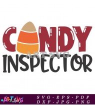 Candy Inspector Christmas Festive Holiday Printable SVG