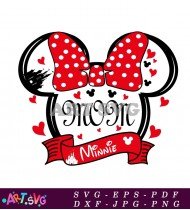 Minnie Mouse SVG Cut File Design Vector