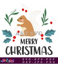 Merry Christmas Trees With Presents Design SVG