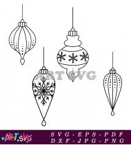 Christmas Ornament Bauble Ornament Vector Image SVG