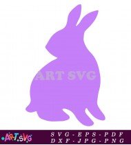 Christmas Rabbit Silhouette Stock Image Graphic SVG