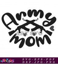 Army Mom Svg Design For Military Family SVG