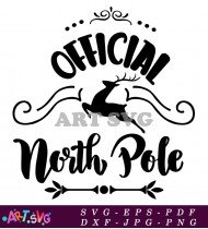 Official North Pole Christmas Design SVG