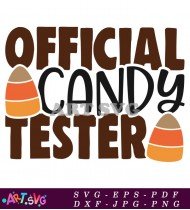 Official Candy Tester Halloween Costume Design Svg SVG