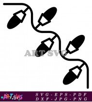 Christmas Lights Clipart Christmas Decorations Vector SVG