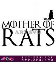 Mother of Rats Typography Vector Graphic Design SVG