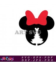 Mickey Mouse With Christmas Tree SVG