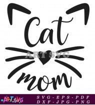 Cat Mom SVG File Cut Design