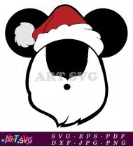 Mickey Mouse Silhouette Christmas Tree Design SVG