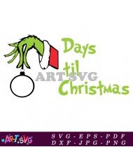 Days Til Christmas Ornament Design SVG