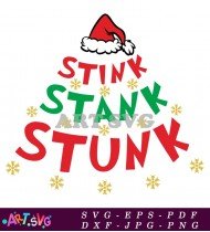 Grinch Stink Stank Stunk Christmas Ornament SVG