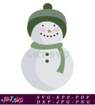 Snowman Christmas Holiday Vector Clipart SVG