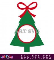 Christmas Tree Ornament Design Template SVG 1