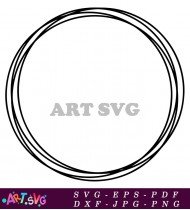 Simple Blank Circle Ornament SVG Download