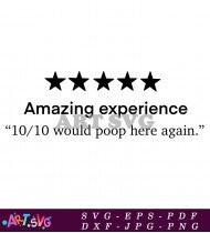 Amazing Experience Poop Toilet Humor SVG