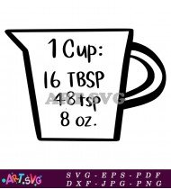 One Cup Measurements In Tbsp SVG