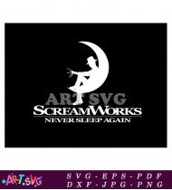 Freddy Krueger Scream Works Logo Design SVG