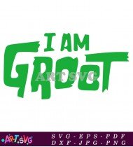 I Am Groot Coloring Page for Kids SVG