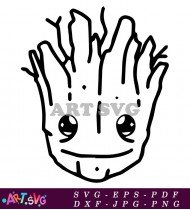 Baby Groot Coloring Pages To Color SVG