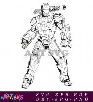 Iron Man Coloring Pages Free Printable SVG