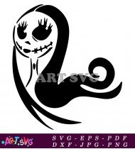 Jack Skellington Nightmare Before Christmas Face Vector SVG